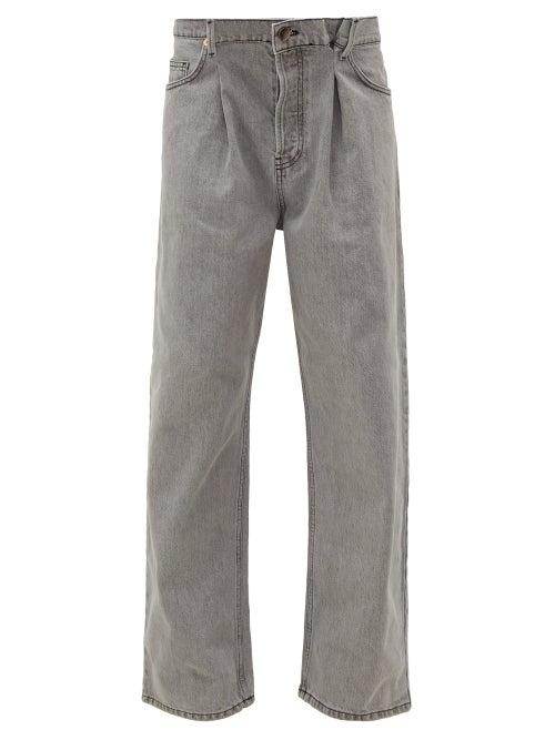 Matchesfashion.com Raey - Fold Dad Baggy Boyfriend Jeans - Womens - Light Grey