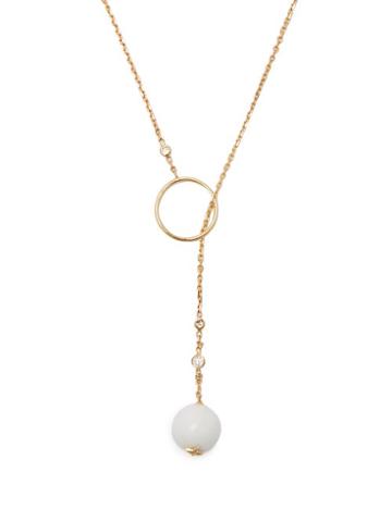 Matchesfashion.com Raphaele Canot - Diamond, Agate & 18kt Gold Necklace - Womens - White
