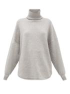 Matchesfashion.com Extreme Cashmere - No. 52 Roll Stretch Cashmere Sweater - Womens - Grey