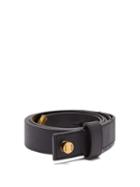 Matchesfashion.com Fendi - Logo Embellished Leather Belt - Womens - Black