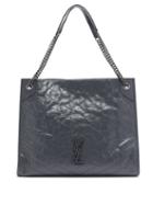 Matchesfashion.com Saint Laurent - Niki Large Quilted Tote Bag - Womens - Dark Grey