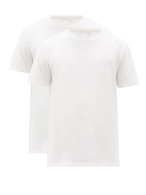 Matchesfashion.com Neil Barrett - Pack Of Two Cotton-jersey T-shirts - Mens - White