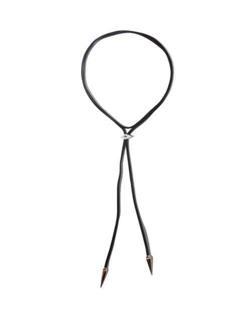 Ladies Fine Jewellery Diane Kordas - Evil Eye Diamond, Sapphire & Gold Bolo Necklace - Womens - Black Multi