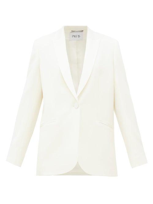Matchesfashion.com Pallas Paris - Facette Single-breasted Cady Jacket - Womens - White