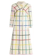 Mary Katrantzou Benatar Grid-print Wool Coat