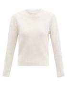 Matchesfashion.com Jil Sander - Cropped Boiled Wool Sweater - Womens - Ivory