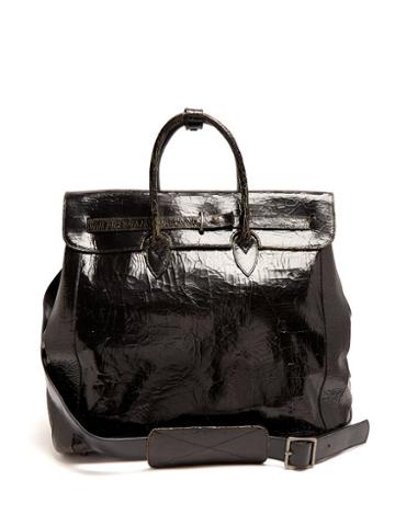 Matchesfashion.com Marc Marmel - Herman Cracked Leather Holdall - Mens - Black