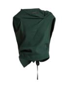 Matchesfashion.com Roland Mouret - Eugene Wool Crepe Top - Womens - Green