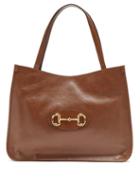 Matchesfashion.com Gucci - 1955 Horsebit Leather Tote Bag - Womens - Brown