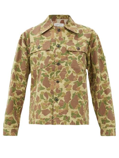 Matchesfashion.com Chimala - Camouflage-print Cotton-herringbone Shirt - Womens - Camouflage