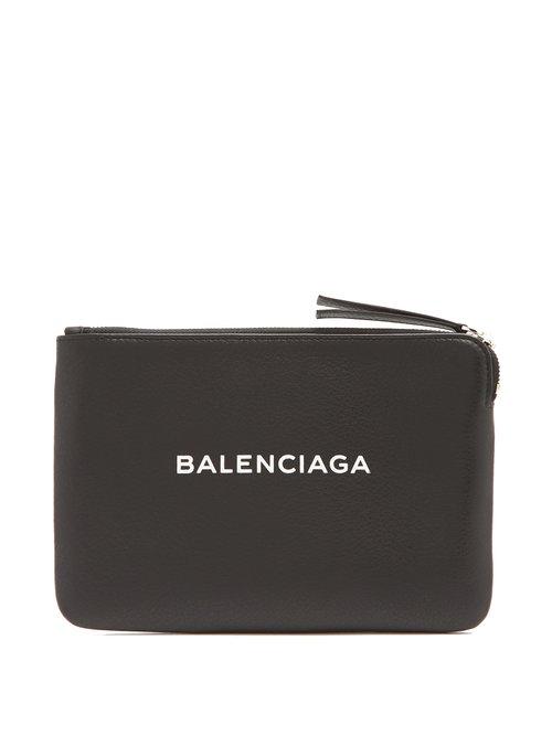 Matchesfashion.com Balenciaga - Shopping Pouch M - Womens - Black White