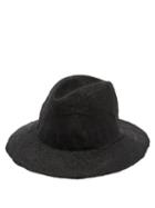 Matchesfashion.com Reinhard Plank Hats - Creased Straw Hat - Womens - Black