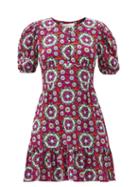 Matchesfashion.com La Doublej - Coquette Kaleidoscope-print Dress - Womens - Pink Multi