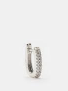 Era - Diamond & 18k White-gold Single Earring - Womens - White Gold Multi