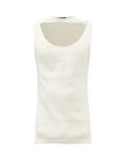 Y/project - Triple-neckline Cotton-jersey Tank Top - Mens - White