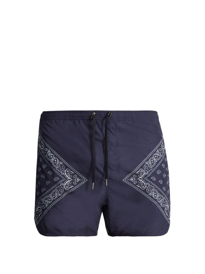 Neil Barrett Bandana-print Swim Shorts