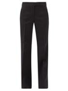 Matchesfashion.com Marina Moscone - Sor High-rise Canvas Trousers - Womens - Black