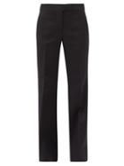 Matchesfashion.com Marina Moscone - Sor High-rise Canvas Trousers - Womens - Black