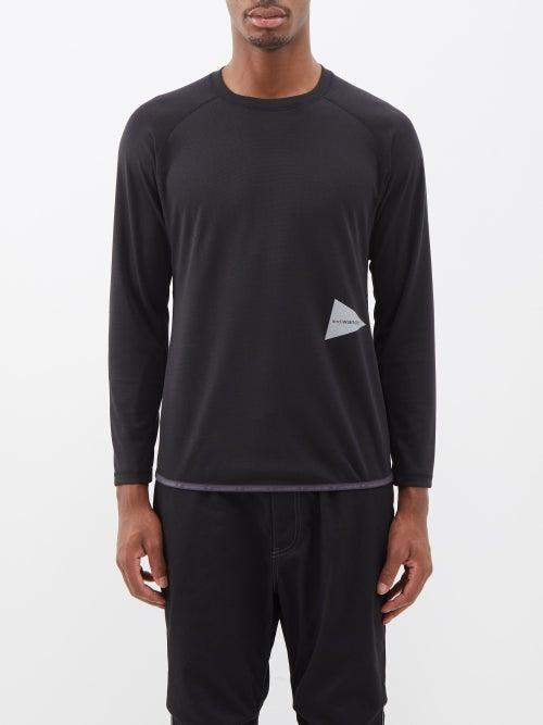 And Wander - Power Dry Jersey Long-sleeved Top - Mens - Black