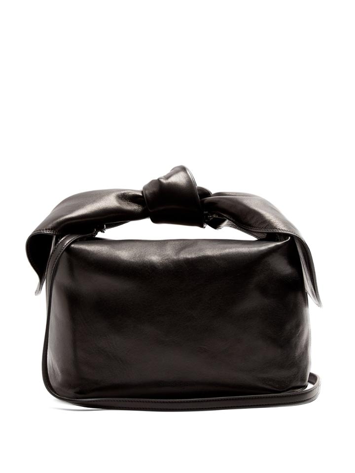 Simone Rocha Knotted Leather Clutch