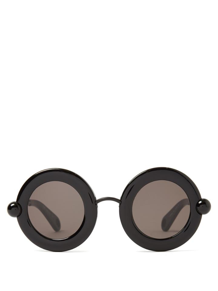 Christopher Kane Round-frame Acetate Sunglasses