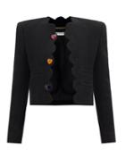 Saint Laurent - Wool-blend Boucl Tweed Jacket - Womens - Black