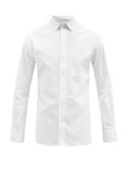 Mens Rtw Sbline - Cotton-piqu Shirt - Mens - White