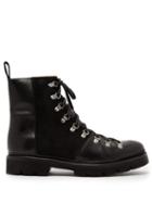 Matchesfashion.com Grenson - Brady Leather And Suede Boots - Mens - Black