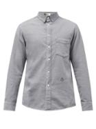Matchesfashion.com Isabel Marant - Lako P Washed-denim Shirt - Mens - Grey