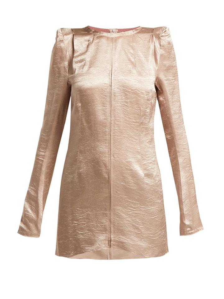 Ann Demeulemeester Lambeth Satin Tunic Top
