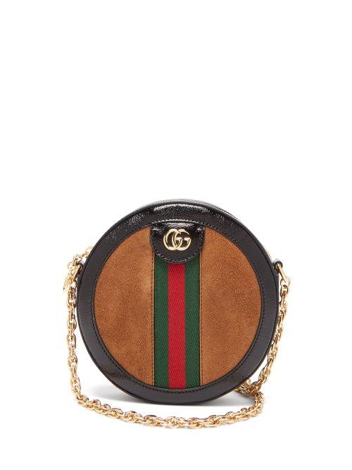 Matchesfashion.com Gucci - Ophidia Gg Leather And Suede Cross Body Bag - Womens - Tan Multi