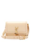 Matchesfashion.com Saint Laurent - Solferino Ysl-plaque Leather Shoulder Bag - Womens - Ivory