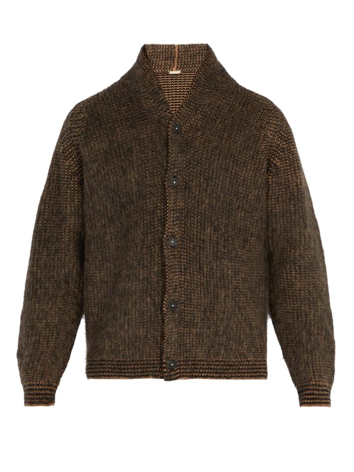 Massimo Alba Brushed Camel-hair Cardigan