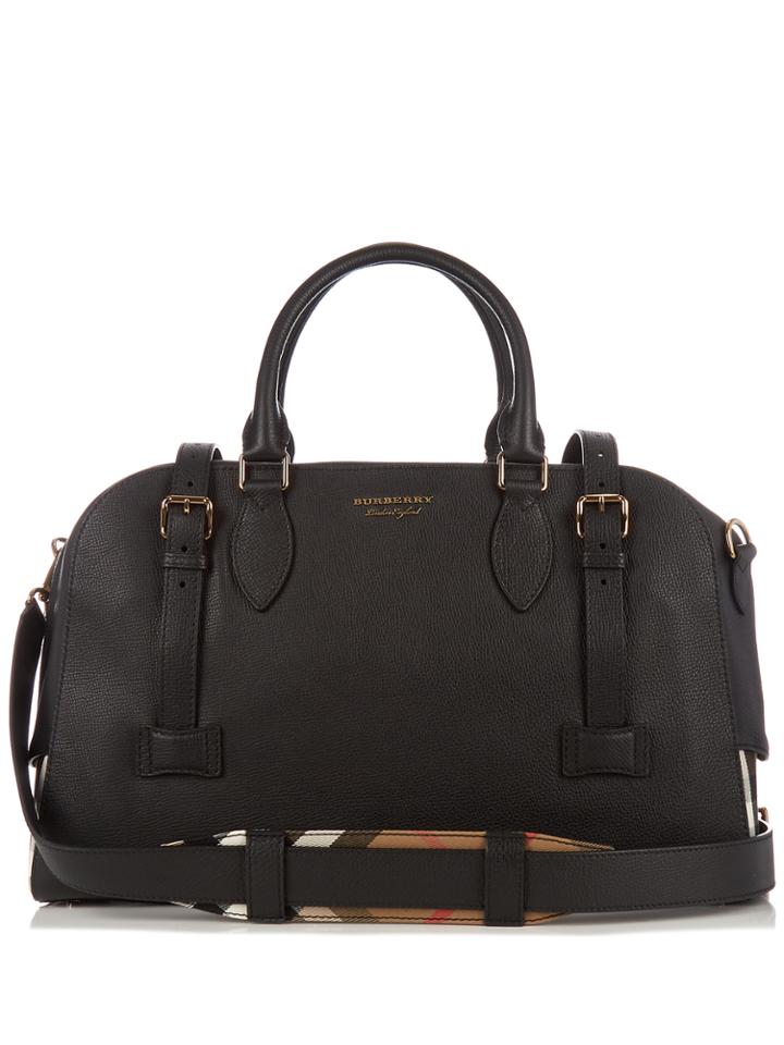 Burberry Bankston Grained-leather Holdall