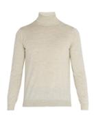 Matchesfashion.com Lanvin - Wool Roll Neck Sweater - Mens - Off White