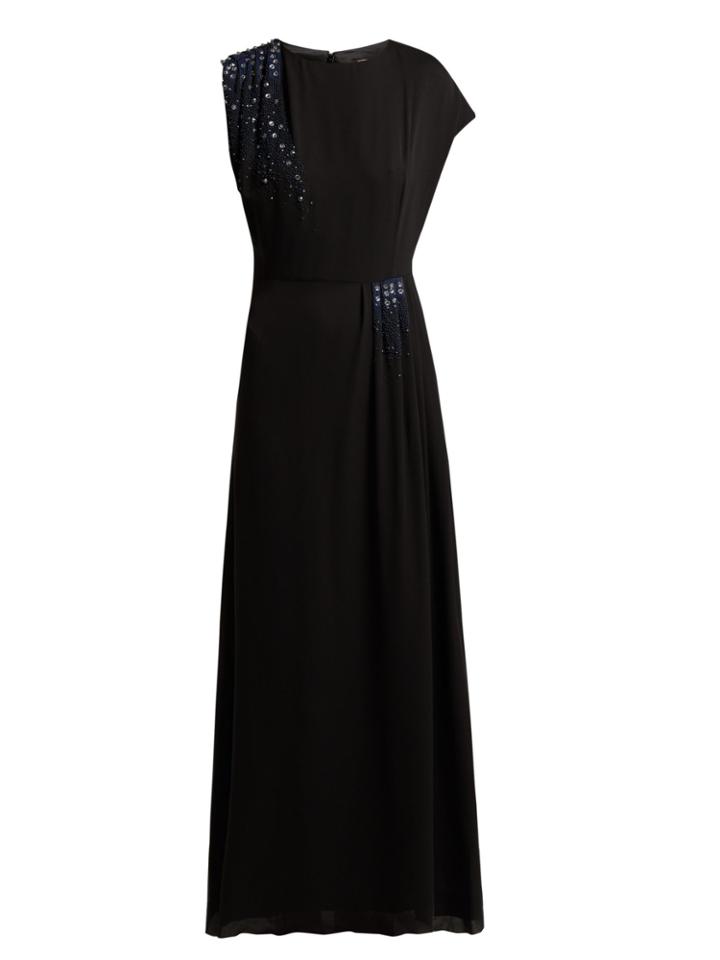 Lanvin Beaded Silk-georgette Gown