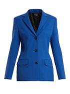 Matchesfashion.com Kwaidan Editions - Vienna Single Breasted Jacket - Womens - Blue