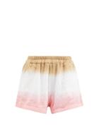 Terry - Estate Tie-dye Cotton-terry Shorts - Womens - Pink Multi