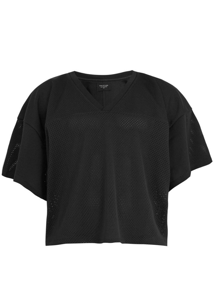 Fear Of God V-neck Mesh-jersey T-shirt