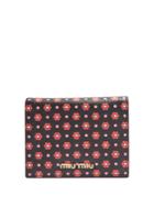Miu Miu Floral-print Bi-fold Leather Wallet