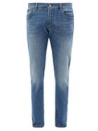 Dolce & Gabbana - Washed Slim-leg Jeans - Mens - Blue