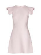 Giambattista Valli Flutter-sleeve Crepe Dress