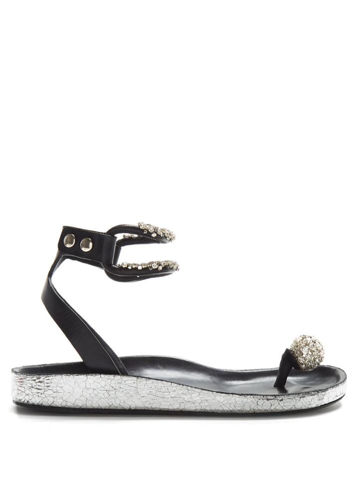 Isabel Marant Ecly Crystal-embellished Sandals
