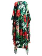 Matchesfashion.com Richard Quinn - Crystal Embellished Hibiscus Print Crepe Gown - Womens - Green Multi