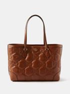 Gucci - Gg-matelass Leather Tote Bag - Womens - Tan