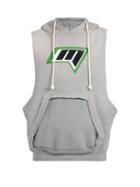 Matchesfashion.com Maison Margiela - Logo Print Sleeveless Sweatshirt - Mens - Grey