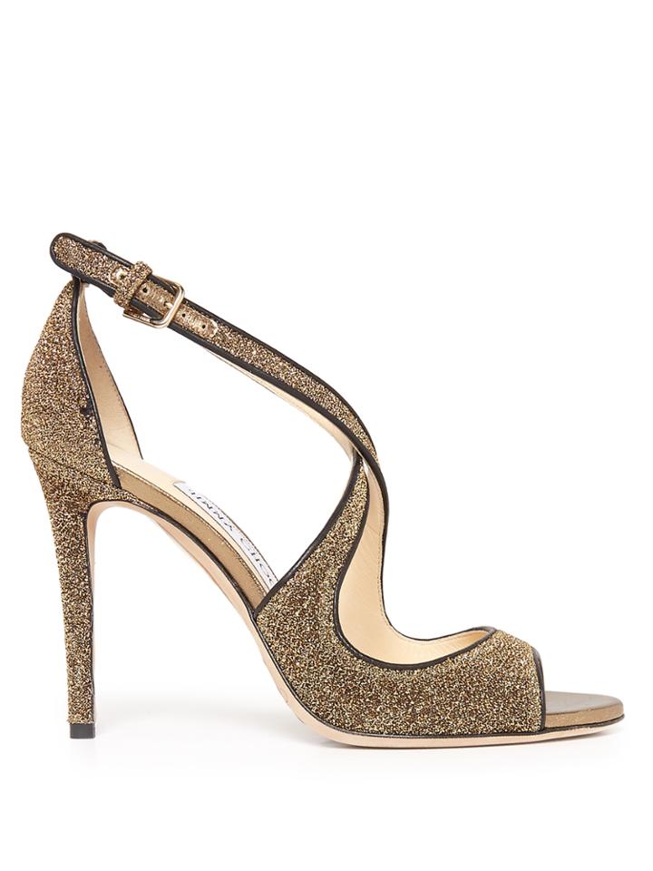 Jimmy Choo Emily 100mm Glitter Sandals