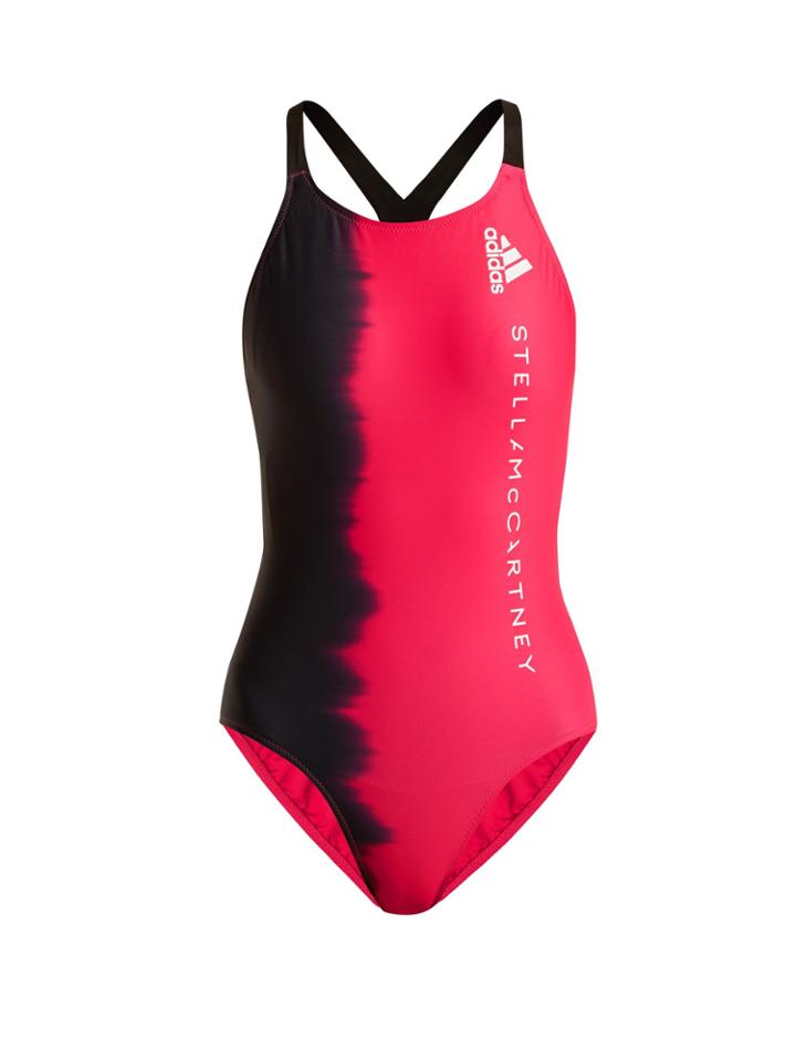 Adidas By Stella Mccartney Train Tie-dye Swimsuit