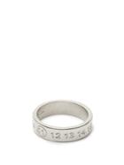 Matchesfashion.com Maison Margiela - Number Engraved Silver Ring - Mens - Silver