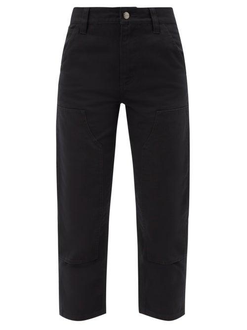 Wardrobe.nyc Wardrobe. Nyc - X Carhartt Cropped Organic Cotton-canvas Trousers - Womens - Black